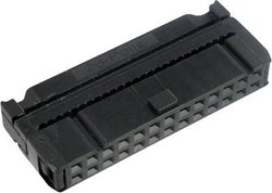 TRU COMPONENTS 1589743 Złącze męskie z reduktorem naprężeń kablowych Siatka: 2.54 mm Ilośc pinów: 12 Ilość rzędów: 2 1 szt.