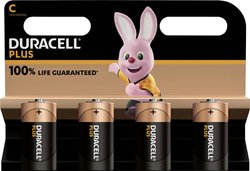 Bateria C/R14 Duracell Plus-C K4 alkaliczno-manganowe  1.5 V 4 szt.