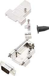 Zestaw listew męskich D-Sub encitech DTSL09-S-JSRG+DMP-K 6355-0042-21, rzędy: 2, styki: 9, 180 °, 1 zest.