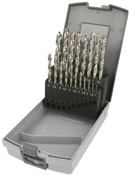 Zestaw wierteł krętych do metalu Heller 29384 6, HSS-co 5, DIN 338, 19 szt.