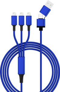 smrter 3-drożny kabel USB do ładowania oświetlenia - złącze 3x USB L, 120 cm, maksymalna prędkość ładowania 3A, z adapterem USB / USB-L (1 szt.) Kabel Kabel do ładowania USB USB 2.0 Smrter SMRTER_TRIO_L_NB Złącze męskie USB-A, Złącze męskie USB-C®, Złącze