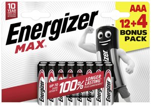 Bateria AAA/R03 Energizer Max  1.5 V 16 szt.