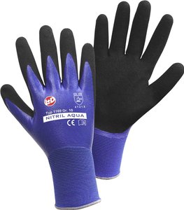 L+D Nitril Aqua 1169-XL Nylon Rękawice robocze Rozmiar rękawic: 10, XL EN 388:2016   CAT II 1 szt.