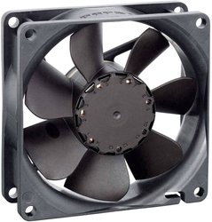 Wentylator osiowy EBM Papst 8412N, 12 V/DC, 65 m³/h, (D x S x W) 80 x 80 x 25.4 mm