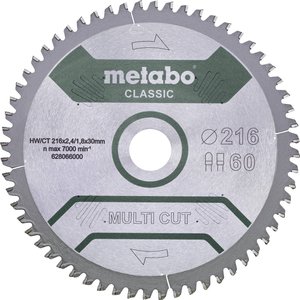 Tarcza tnąca Metabo MULTI CUT CLASSIC 216 x 30 x 1.8 mm 1 szt.