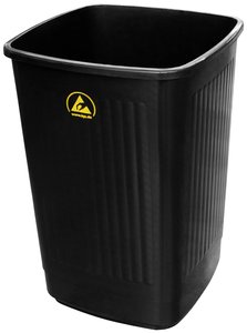 BJZ  A-34058 ESD Kosz na papier 50 l (S x W x G) 360 x 650 x 360 mm tworzywo sztuczne czarny 1 szt.