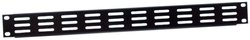 Adam Hall 19'' Części 87221 VH - 19'' panel wentylacyjny U 1 U, poziome szczeliny wentylacyjne Osłona wentylatora Adam Hall 87221VH 87221VH 1 U