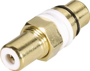 Adapter cinch BKL - Electronic, pozłacany, 1103054