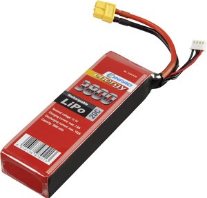 Pakiet akumulatorów (LiPo) 11.1 V 3800 mAh 20 C Conrad energy Softcase XT60