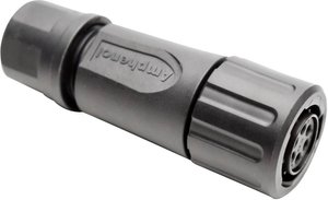 Złącze męskie okrągłe Amphenol RTS 6BS 10N 6S03, styki:6, 500 V, 16 A, 1 szt.