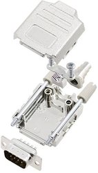 Zestaw listew męskich D-Sub TRU COMPONENTS TCDPPK09MDMPK 7708888, rzędy: 2, styki: 9, 180 °, 1 szt.