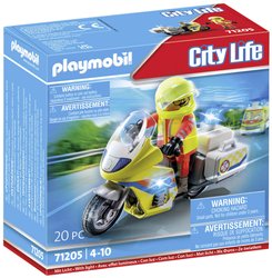 Motocykl awaryjny z migającym światłem Playmobil 71205 1 szt.