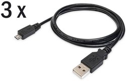 Kabel USB Digitus AK-870900-010-S, USB 2.0, Złącze męskie USB-A, Złącze męskie USB Micro-B, 1.00 m