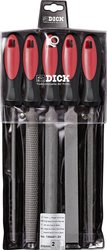 Zestaw Pilników i tarników, 5 szt.  Dick 200/2 1304401-2K  1 zest.