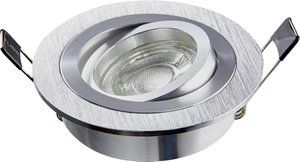 Reflektor do zabudowy Heitronic 500591 DL7801 GU10/GU5,3, maks. 8 w LED, okrągły Lampa do zabudowy Heitronic DL7801 500591  8 W