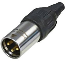 Złącze męskie XLR Neutrik NC3MX-TOP, złącze męskie proste, 1 szt.