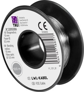 Kabel POF TRU COMPONENTS TC-9560344, 0.50 mm, 100 m