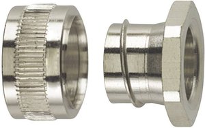 Tuleja końcowa wężowa HellermannTyton PCS20-PC, O 16.9 mm, metalowa