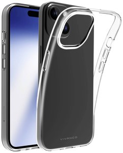 Vivanco SSCVVIPH15T Futerał backcase Apple iPhone 15 przeźroczysty Ładowarka indukcyjna, Bryzgoszczelna, Pyłoszczelna, Wodoodporny