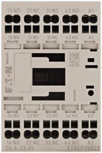 Stycznik pomocniczy Eaton Hilfsschütz DILA-22(230V50HZ,240V60HZ)-PI 199214, 4 A, 1 szt.