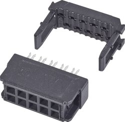 TE Connectivity 1658623-4 Listwa pin - żeńska  Siatka: 2.54 mm Ilośc pinów: 20 Ilość rzędów: 2 1 szt.