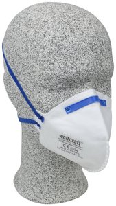 Maska przeciwpyłowa bez wywietrznika Wolfcraft 4912000, Klasa filtra: FFP2 D, 1 szt.