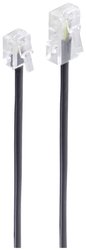 Shiverpeaks BASIC-S modułowy kabel połączeniowy ISDN Western wtyk 8/4 do Western wtyk 6/4, 10 m ISDN kabel Shiverpeaks BS70260, 1 szt.