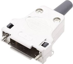 Obudowa złącza D-SUB encitech DTZK25-RG-K DTZK25-RG-K, metal, 180 °, 1 szt.