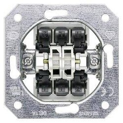Przełącznik DELTA wkładka UP, przełącznik podwójny bez złączki pazurkowej 10A 250V Siemens Osprzęt elektroinstalacyjny   Przełącznik do żaluzji Delta  5TA21180KK