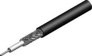 Kabel koncentryczny Telegärtner L01000B0001, Średnica zewnętrzna: 1.85 mm, RG178, 50 Ω, brązowy, Produkty w metrach bieżących