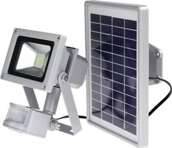 Solarna lampka punktowa z czujnikiem ruchu AS Schwabe  10 W  LED wbudowany na stałe szary