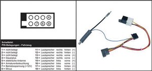 AIV 41C603 Aktywny adapter radiowy ISO Pasuje do (Marka samochodu): Skoda, Volkswagen