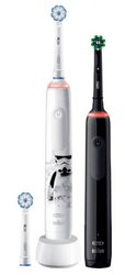 Elektryczna szczoteczka do zębów, dla dzieci, Elektryczna szczoteczka do zębów Oral-B Pro 3000 Star Wars Familiy Edition