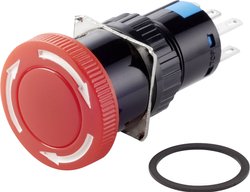 Wyłącznik awaryjny TRU COMPONENTS TC-LAS1-AY-22TS TC-7494436, 250 V/AC, 2 NC, 2 NO, 1 szt.