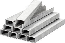 Zszywki, 12,3mm x 12mm, drut płaski, stal, 750szt. Kołki do gwoździarek kwb 352112