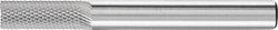 Frez z węglika wolframu, cylindryczny z uzębieniem czołowym 6x16 mm, trzpień ø 6 mm, ząbkowanie MICRO do obróbki precyzyjnej Frez PFERD ZYAS 0616/6 MICRO 21100276, 6 mm x 55 mm , 1 szt.