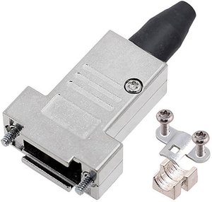 Obudowa złącza D-SUB encitech DTSL37-RG-SJS-M2.5-T-K 6560-2217-34, odlew cynkowy, 180 °, 1 szt.
