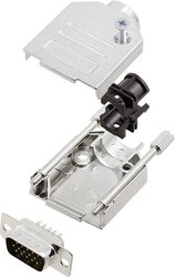 Zestaw listew męskich D-Sub encitech DTZK09-HDP15-K 6355-0012-01, rzędy: 3, styki: 15, 180 °, 1 zest.