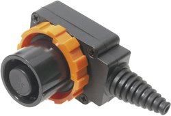 Złącze męskie sieciowe Cliff  złącze męskie kątowe Łączna ilość styków: 8 10 A czarny FCR2072 1 szt.