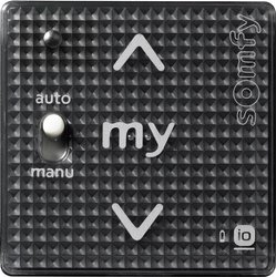 Smoove A / M IN io Black Shine sens. Nadajnik ścienny 1-K + 2 płyty montażowe Przełącznik ścienny Somfy 1811102 1 szt.