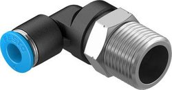 Złączka kątowa FESTO QSL-3/8-6    Średnica rury: 6 mm  Rozmiar gwintu: R3/8 1 szt.