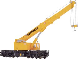 Żuraw teleskopowy H0 GOTTWALD GS 100.06 T - seria specjalna Model pojazdu budowlanego Kibri 12502 H0