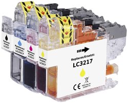 Renkforce Tusz Zamiennik Brother LC-3217BK, LC-3217C, LC-3217M, LC-3217Y Czarny, Cyjan, Magenta, Żółty  atrament Renkforce RF-5655922, 1 szt.