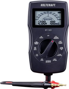 Uniwersalny tester baterii BT-501 Tester baterii VOLTCRAFT BT-501