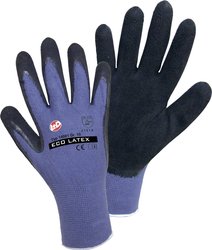 Rękawice robocze L+D worky ECO LATEX FOAM 14901-10, Rozmiar rękawic: 10, XL, niebieski, czarny
