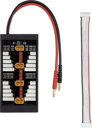 Płyta ładowarki XT60, 4 krotna z bezpiecznikiem Płytka balansera LiPo VOLTCRAFT QS-PCB00013