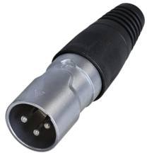 Złącze męskie XLR Rean AV RCX3M-Z-000-1 RCX3M-Z-000-1, mosiądz, złącze męskie proste, 1 szt.