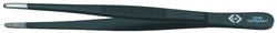 Uniwersalna pęseta 145 mm 5.3/4'' z zaokrąglonymi końcówkami, czarna powłoka Pęseta precyzyjna C.K T2308 145 mm