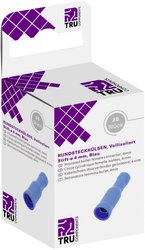 TRU COMPONENTS T1904C049 Tulejka okrągła 1.50 mm² 2.50 mm² Izolowane w całości niebieski 25 szt.