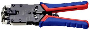 Szczypce do zaciskania dla 4/6/8 biegunów Wtyk telefoniczny typu Western Zaciskarka Knipex 97 51 12 97 51 12 D1